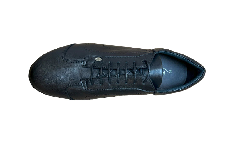 Portdance Black Leather Dance Trainer