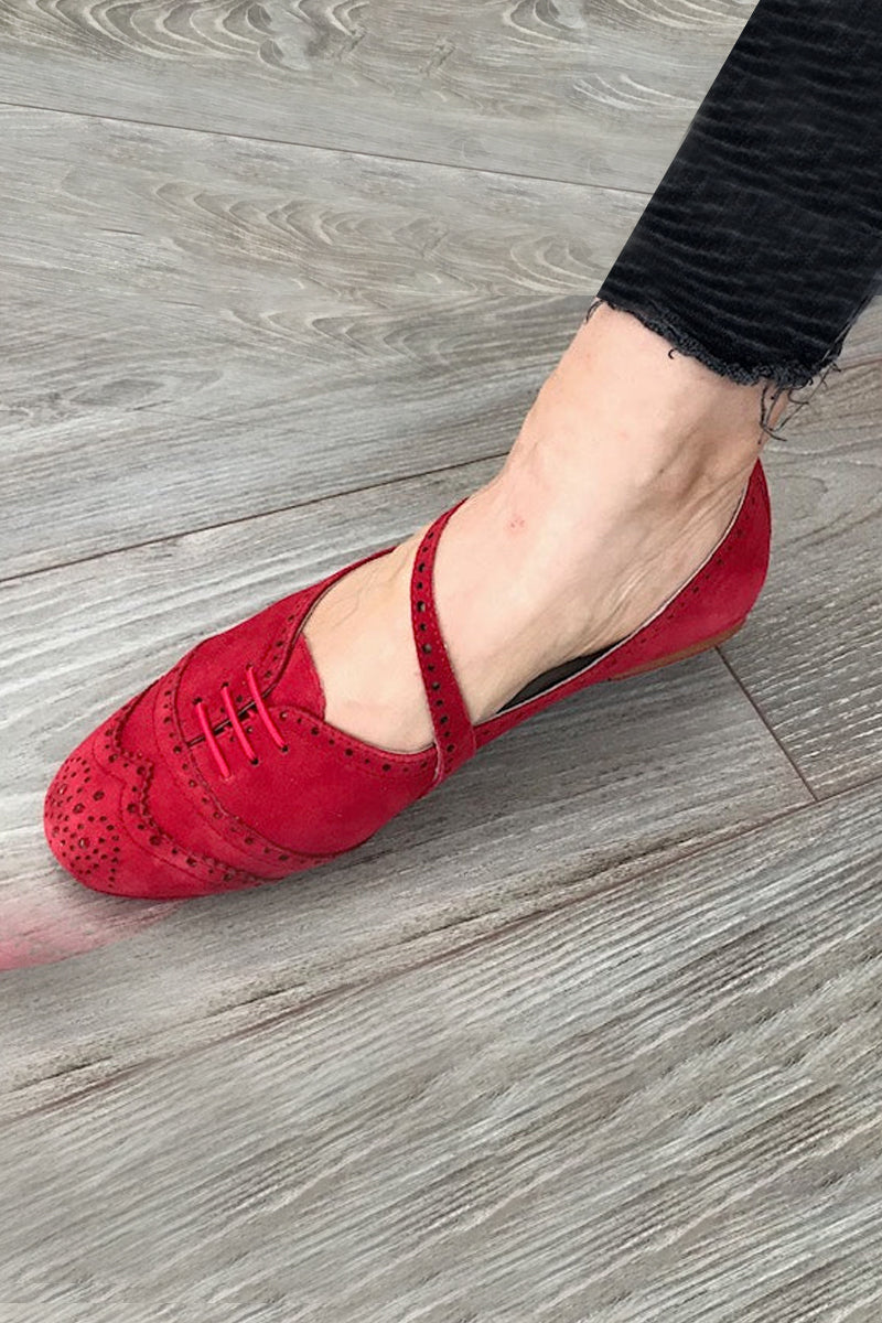 Swing Shoe Red Suede