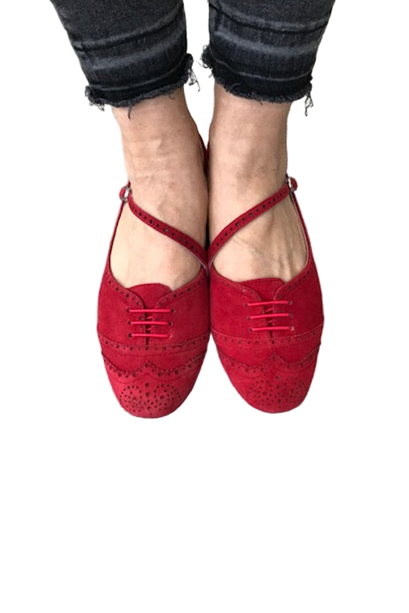Swing Shoe Red Suede