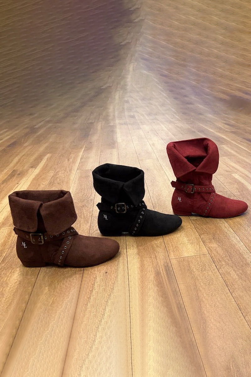 Tinker Bell Boot Black Micro Suede