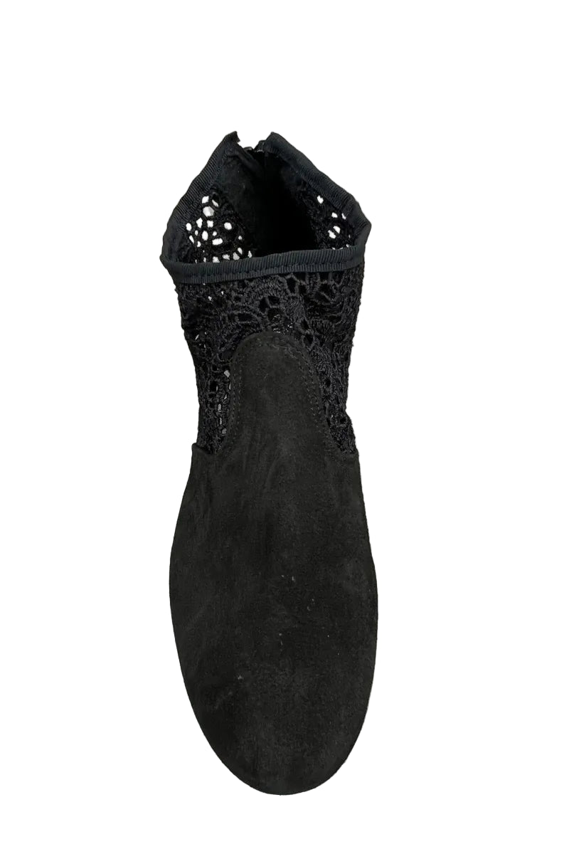 Torri Zzaoui Dance Lace Bootie Black