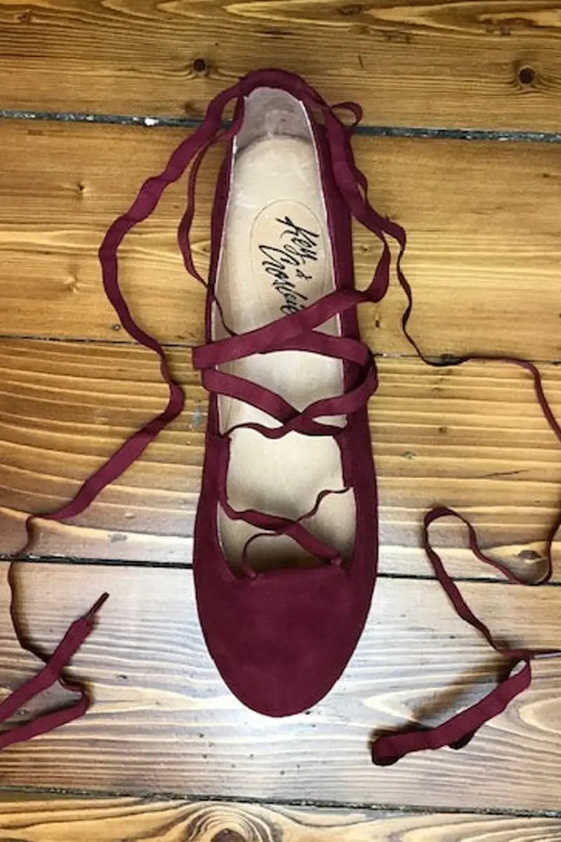 Wine 2025 ballet flats