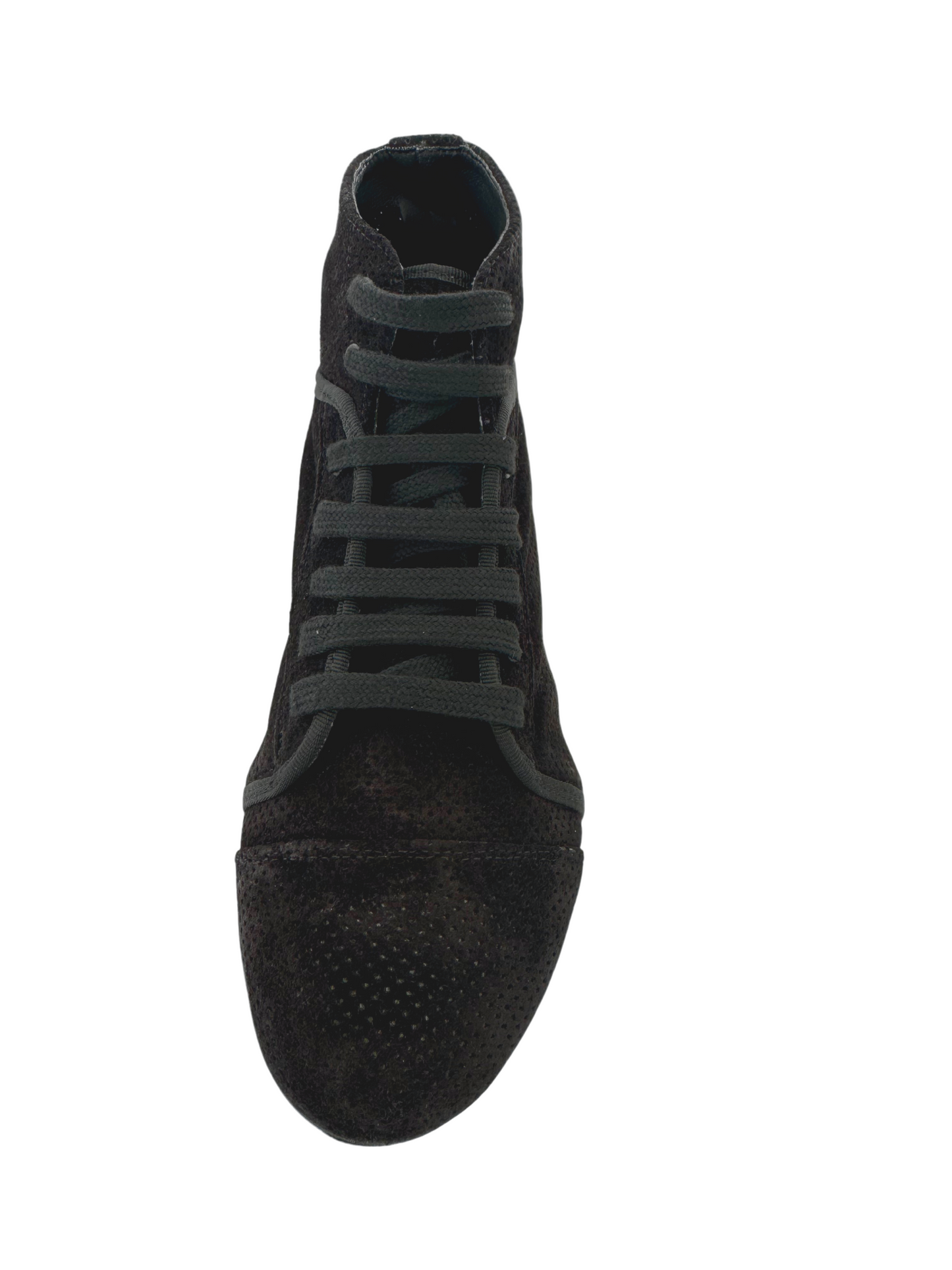 Flexee Light Black Leather Perforated Dance Trainer