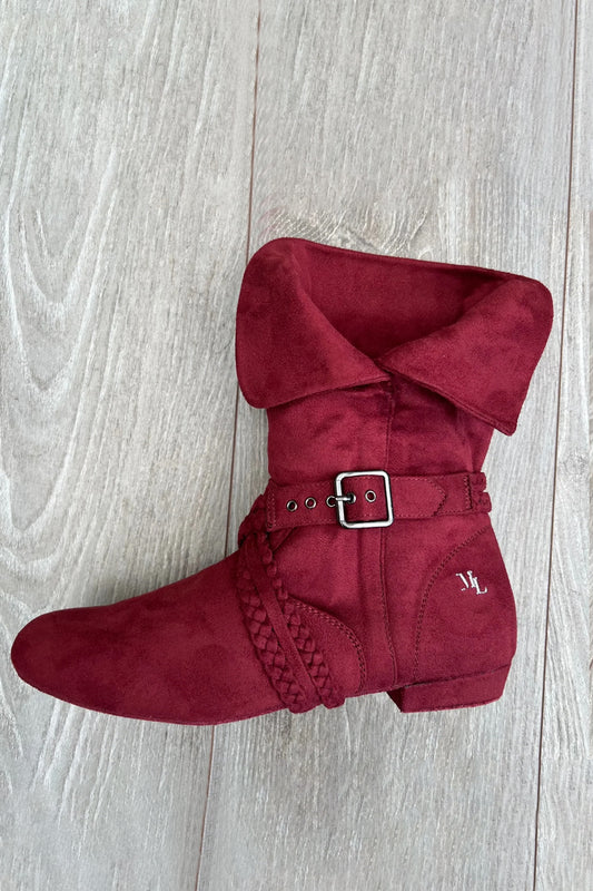 Tinker Bell Boot Wine Micro Suede