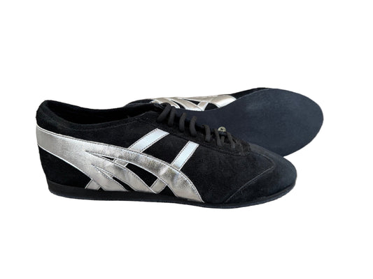 Flexee Sport -Black / Silver Suede Dance Trainer