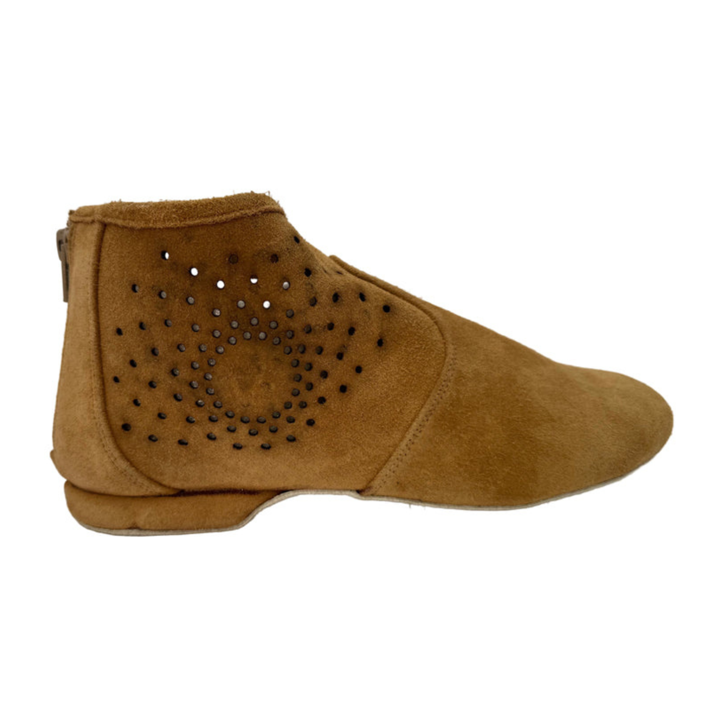 Bubble Dance Suede Bootie Cognac