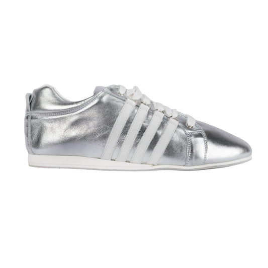 Flexee Silver Leather Unisex Dance Trainer
