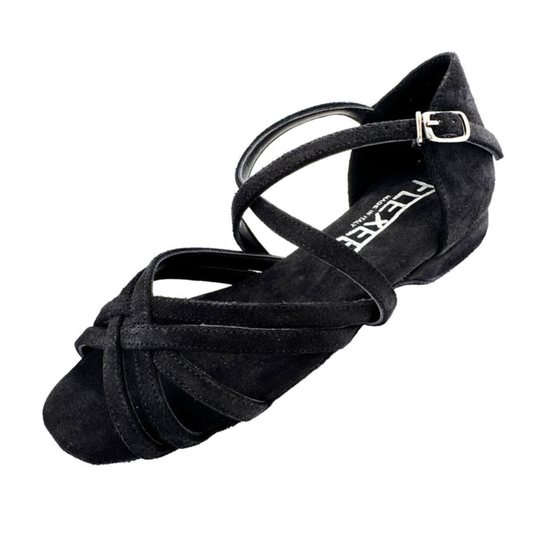 Defy Low Heel Dance Sandal Black