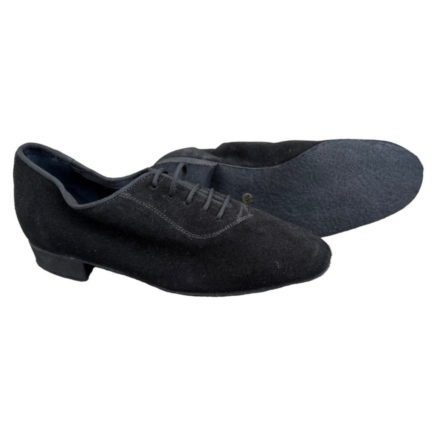 FINAL SALE Leo Dance Black Soft Suede Ballroom Shoe