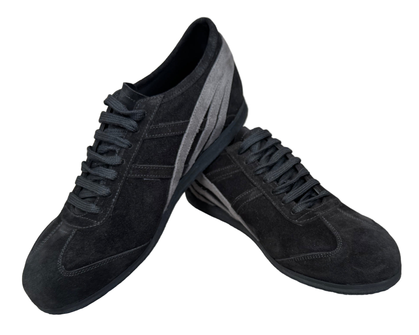 Flexee Sport -Black / Grey Suede Dance Trainer