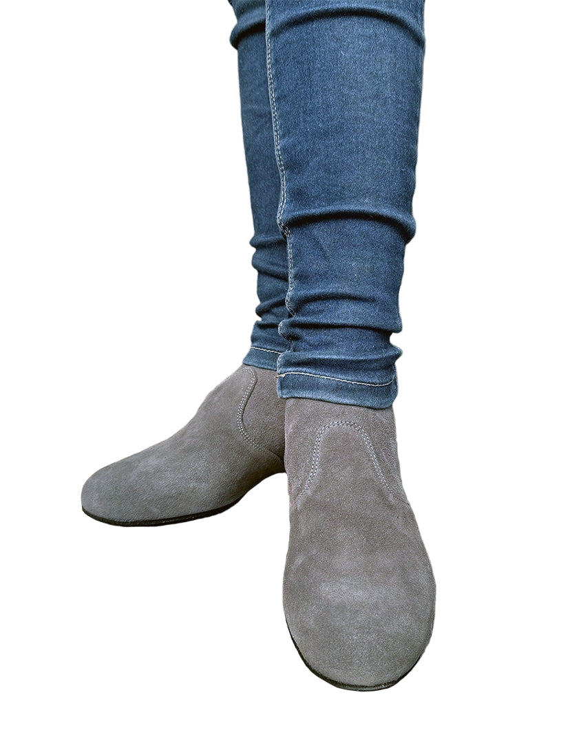 Torri Zzaoui Dance Suede Bootie Grey