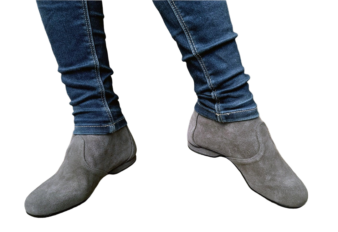 Torri Zzaoui Dance Suede Bootie Grey