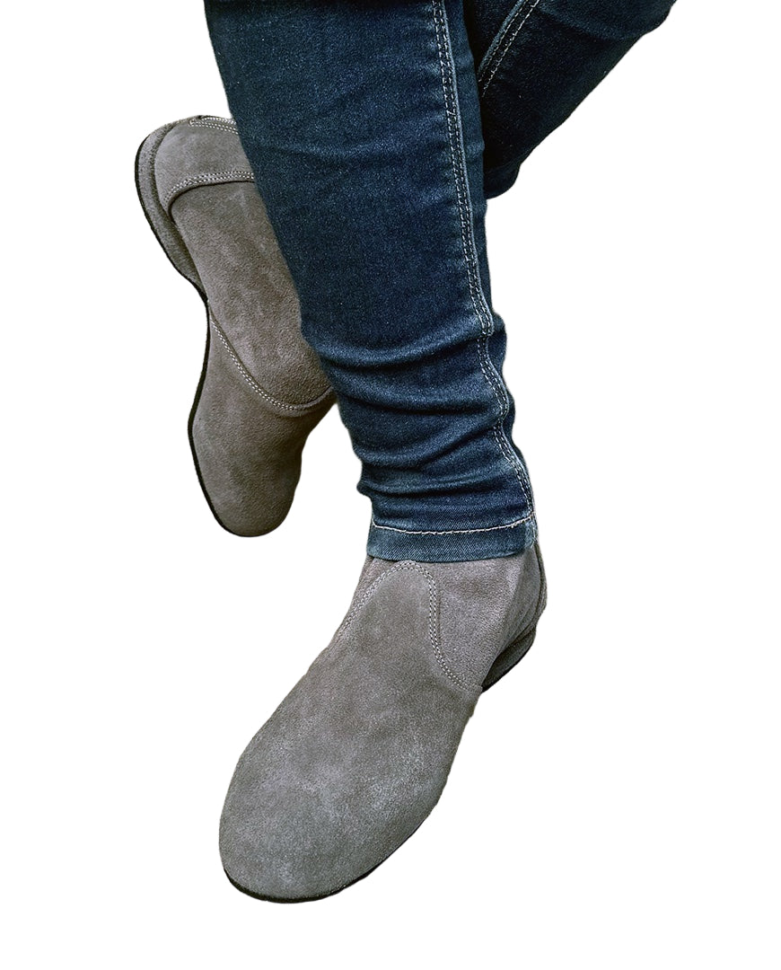 Torri Zzaoui Dance Suede Bootie Grey