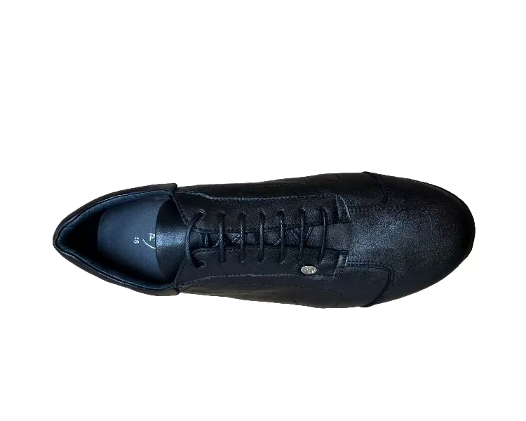 Portdance Black Leather Dance Trainer