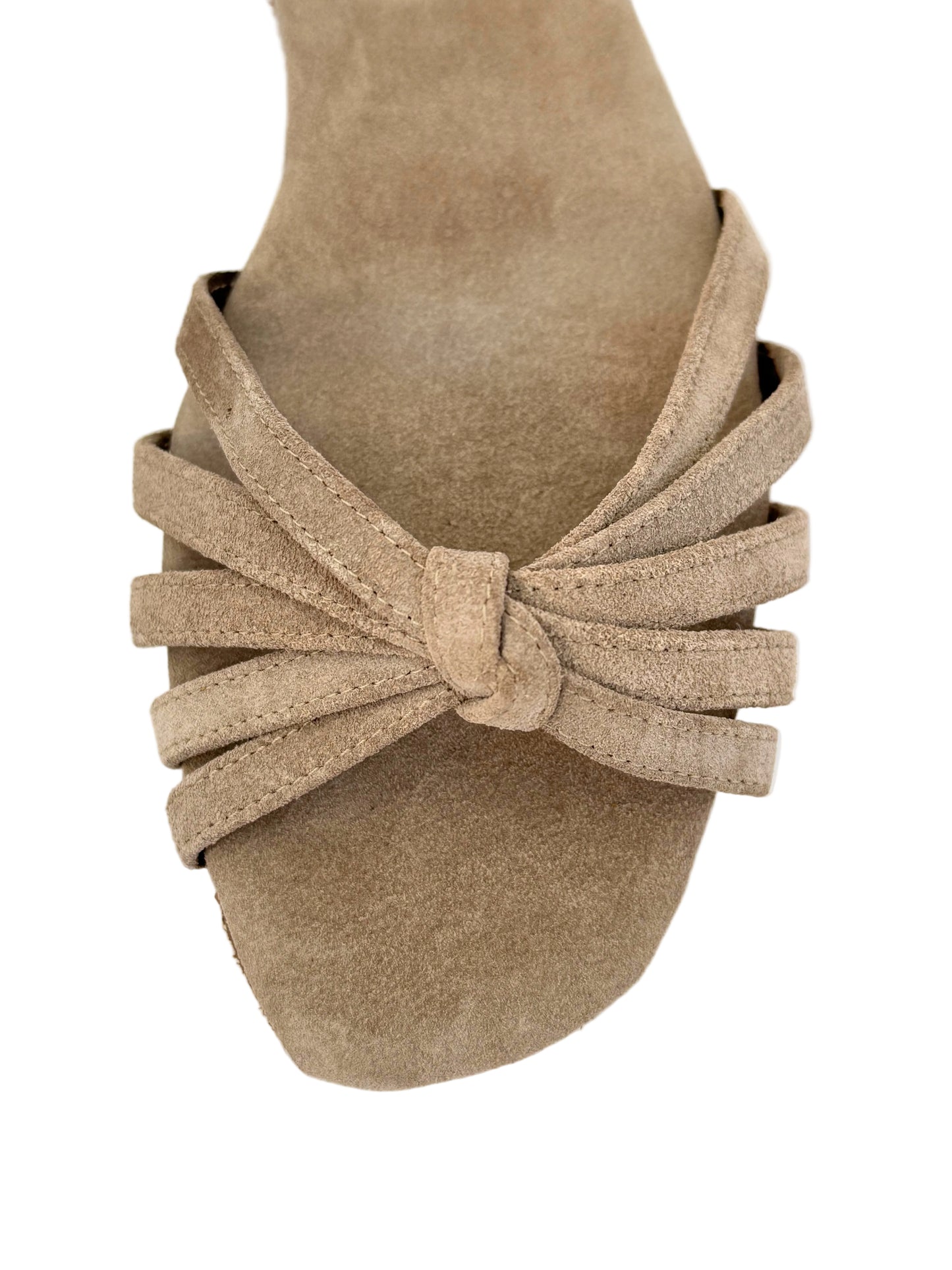 Rosa Light Brown Neutral Low Heel Dance Sandal