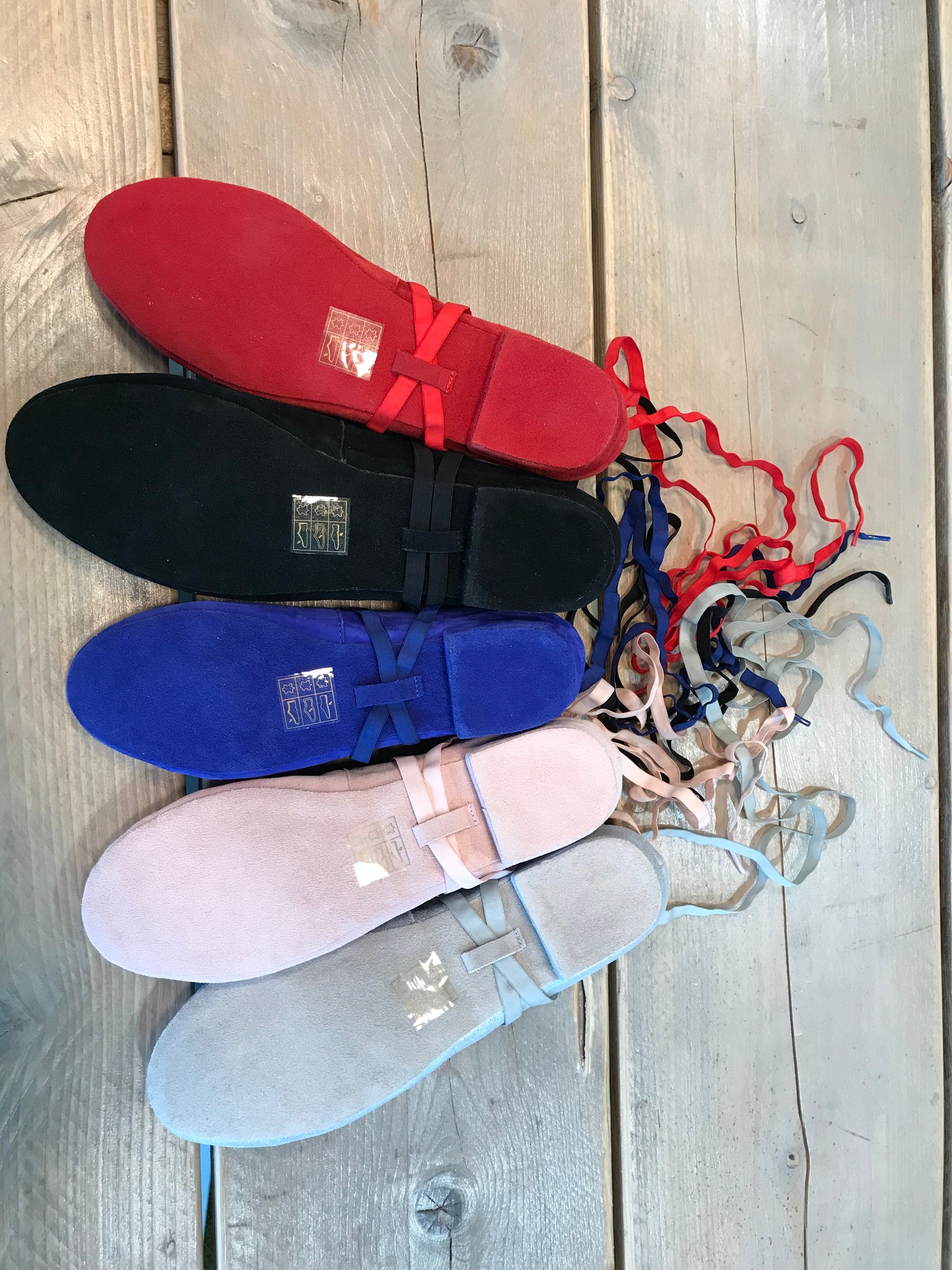 Juliette Ballet Flat Silver with flexible laces