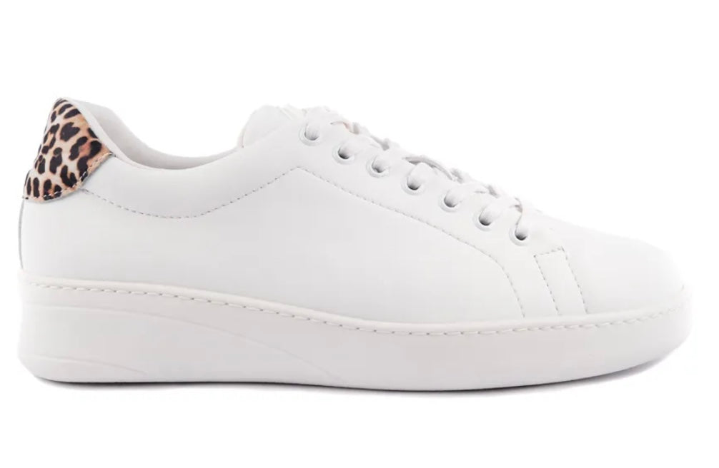 Portdance PD GR MUMBAI White/Leopard Dance Sneaker- Groovies