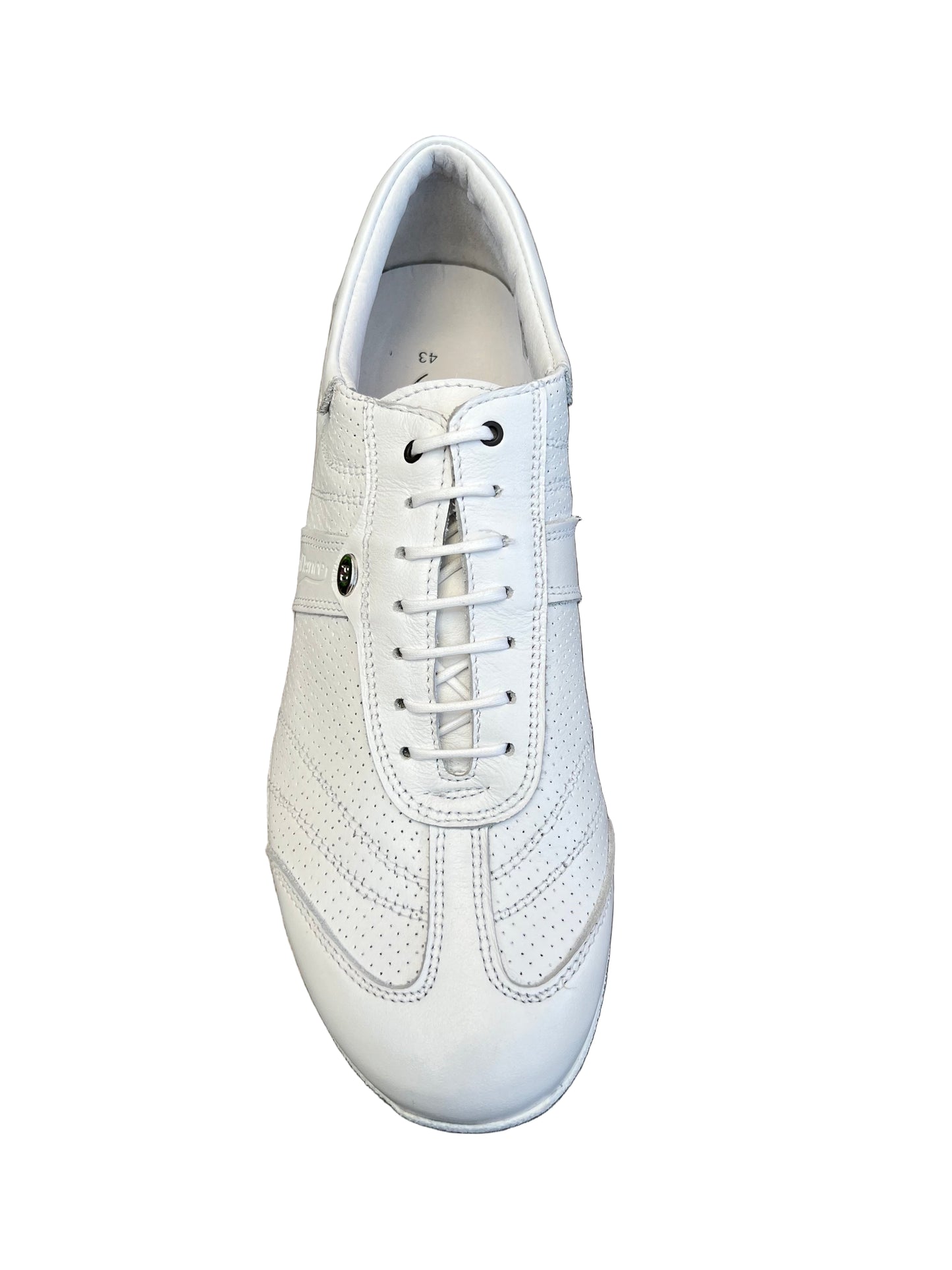 Portdance White Leather Dance Trainer