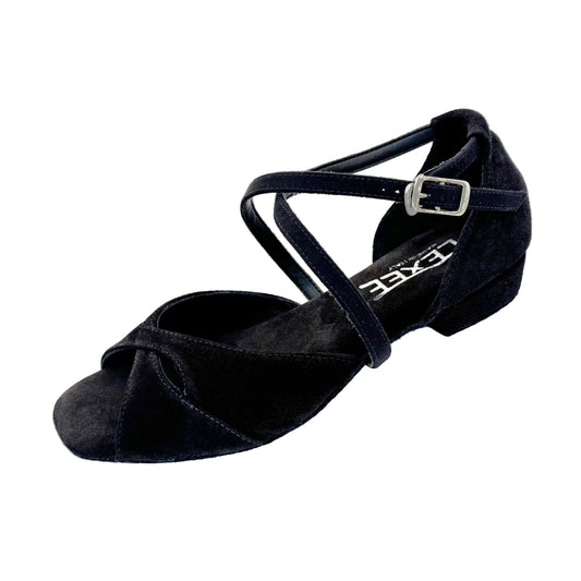 Sara Low Heel Dance Sandal Black
