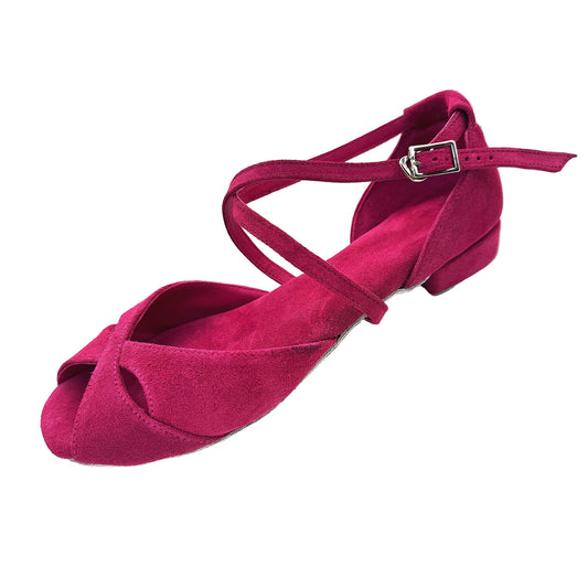 Sara Low Heel Dance Sandal Pink