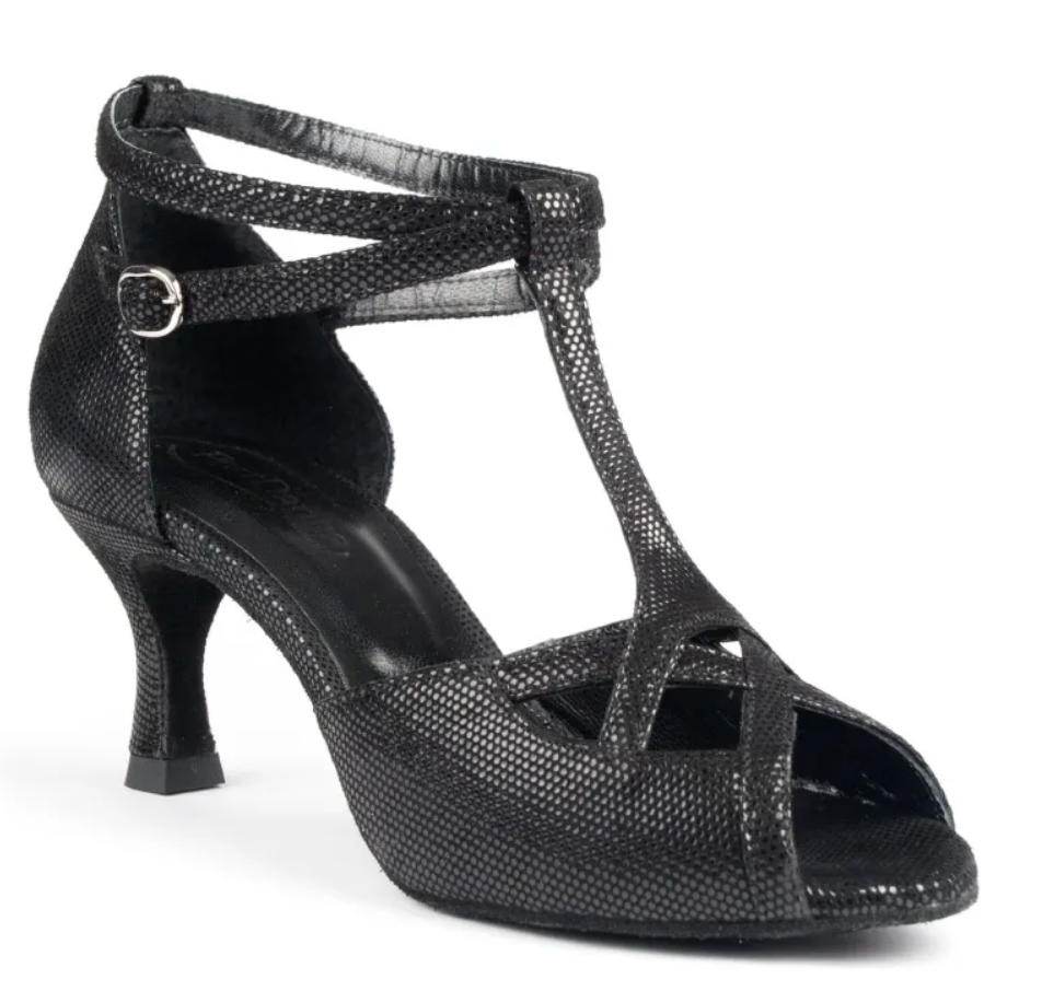 PortDance - PD505 PREMIUM Black Nubuck Leather – Heel 50