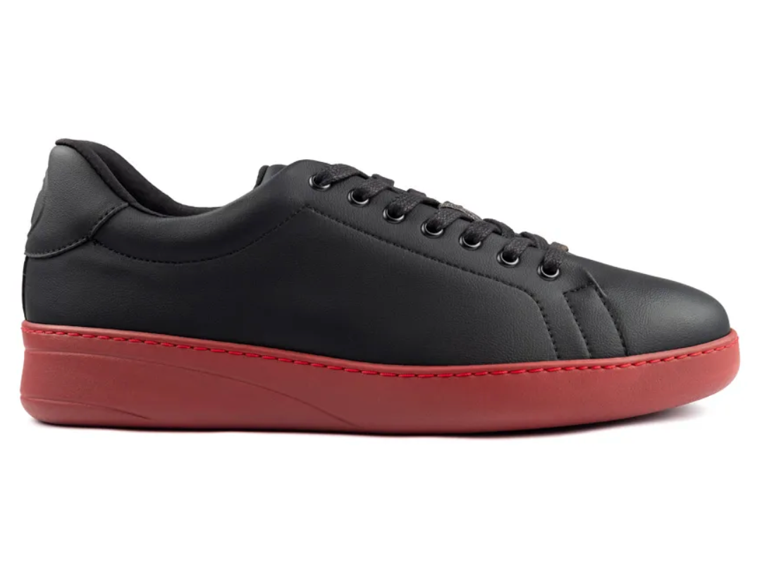 Portdance PD GR CHICAGO Black Leather/Bordeaux Dance Sneaker- Groovies