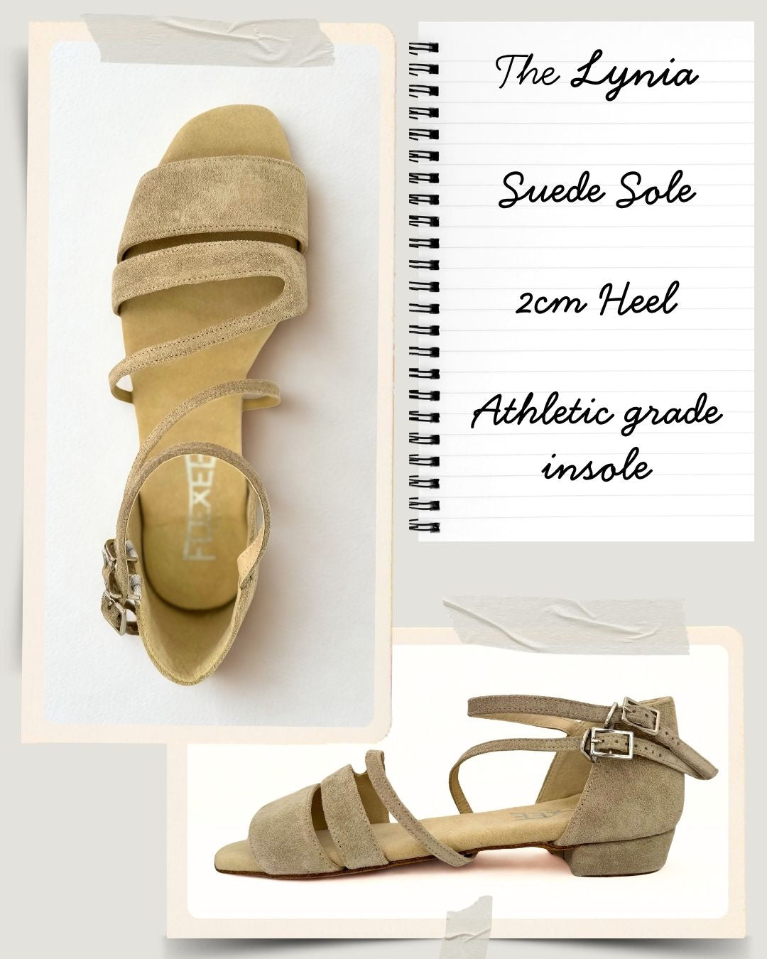 Lynia Low Heel Stone (2cm heel)