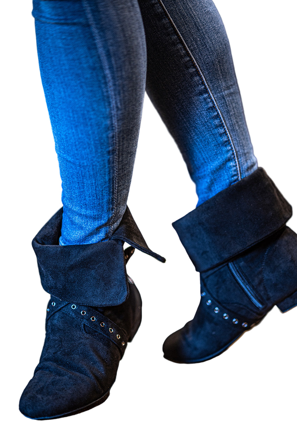 Tinker Bell Boot Black Micro Suede