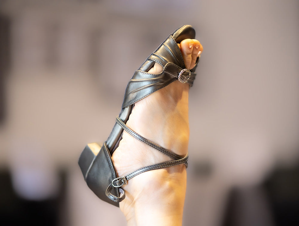 Coca Dance Sandal Gunmetal- The most adjustable sandal yet!