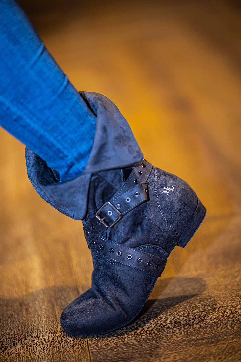 Tinker Bell Boot Grey Micro Suede