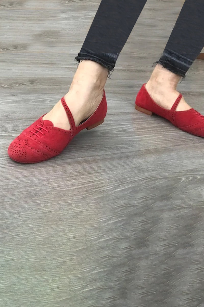 Swing Shoe Red Suede