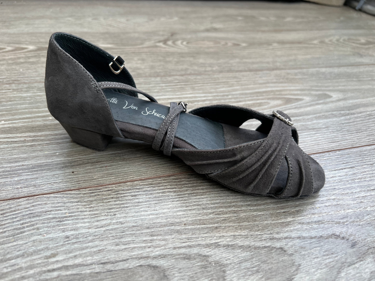 Coca Dance Sandal Grey Suede- The most adjustable sandal yet!