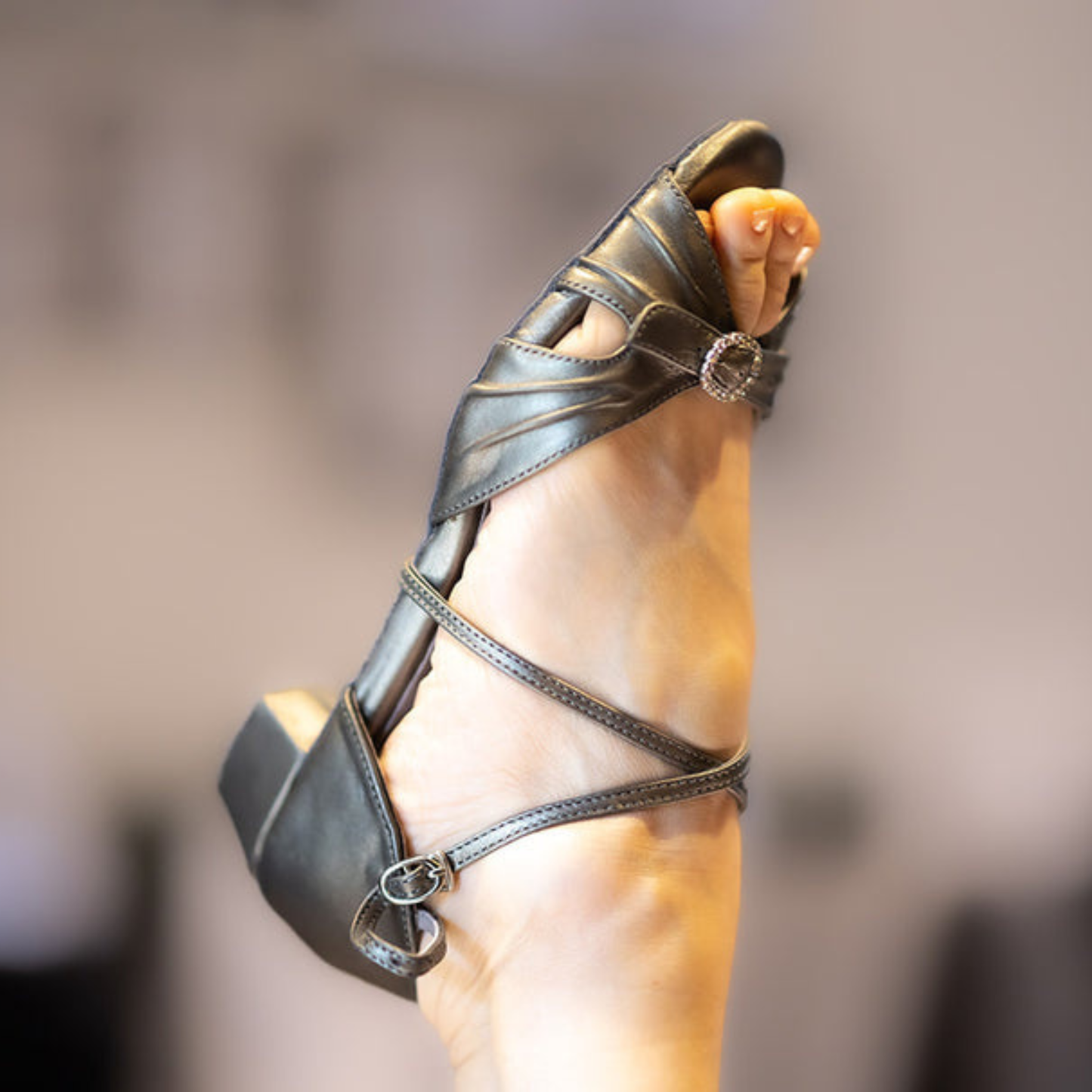 Coca Dance Sandal Gunmetal- The most adjustable sandal yet!