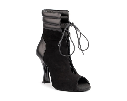 PortDance  -  PD TATIANA Black Nubuck/Leather – Heel 80mm