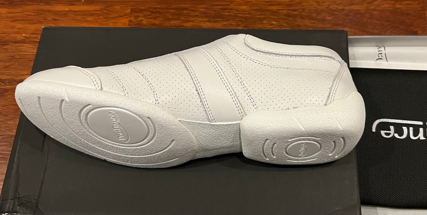 Portdance White Leather Dance Trainer