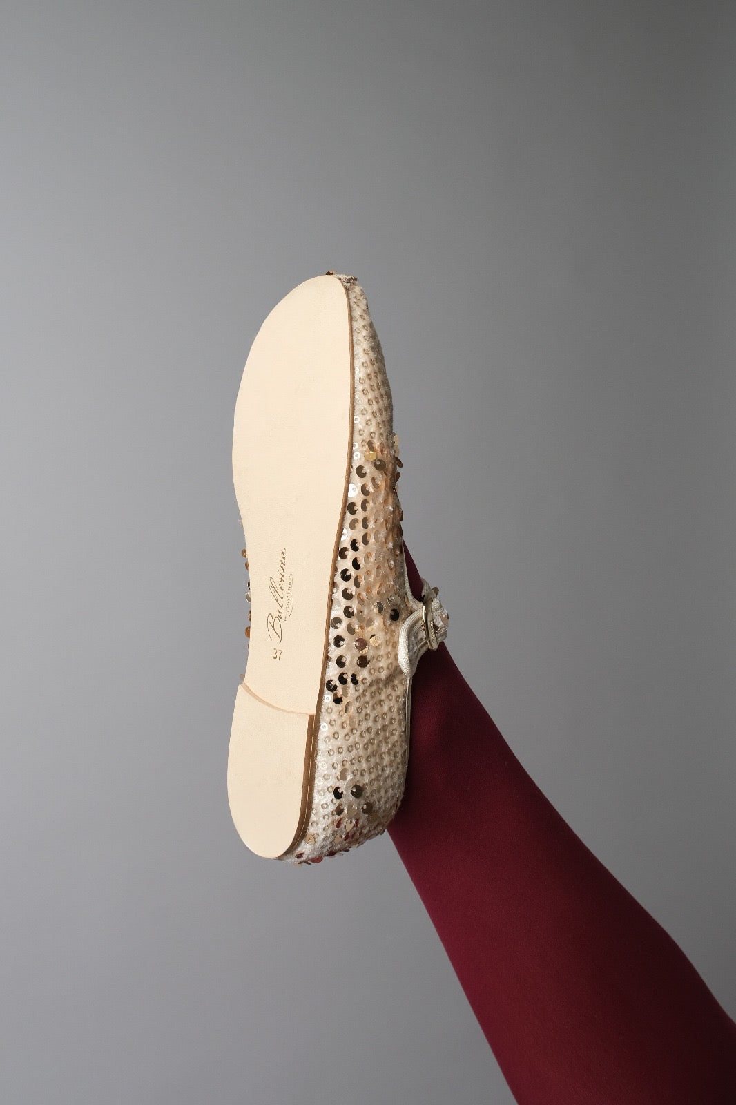 Black Soft Leather PortDance Indoor & Outdoor Ballerina Flat