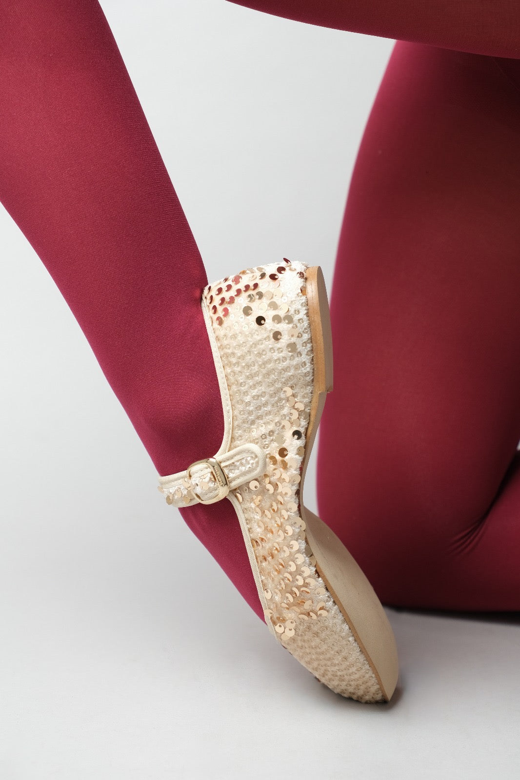 Black Soft Leather PortDance Indoor & Outdoor Ballerina Flat