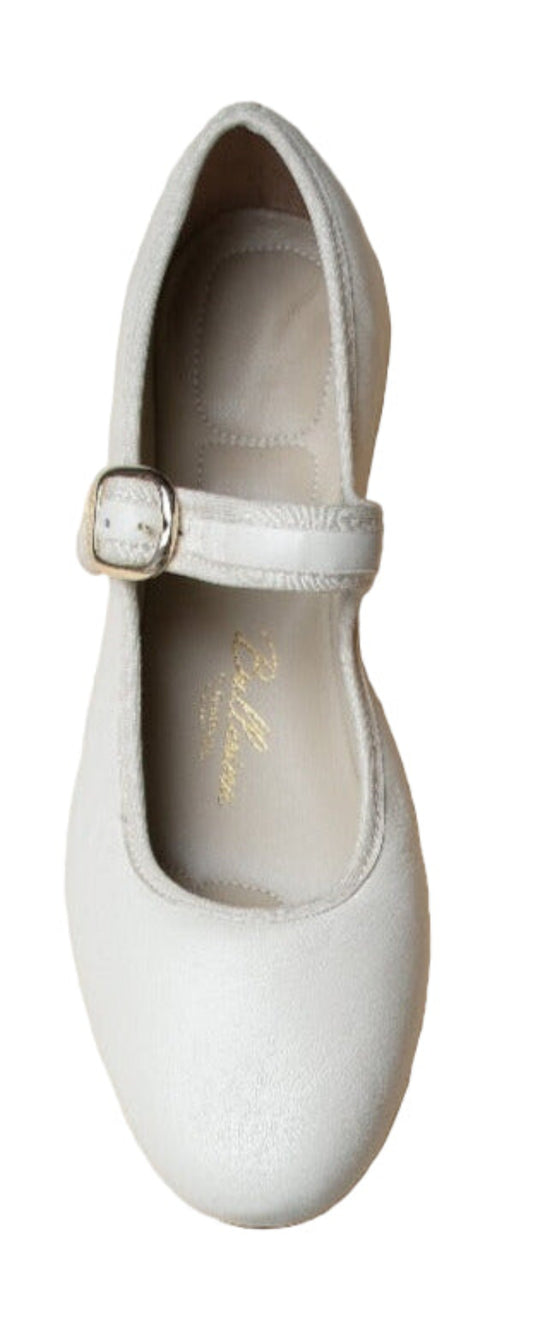 Almost White Soft Leather PortDance Indoor & Outdoor Ballerina Flat