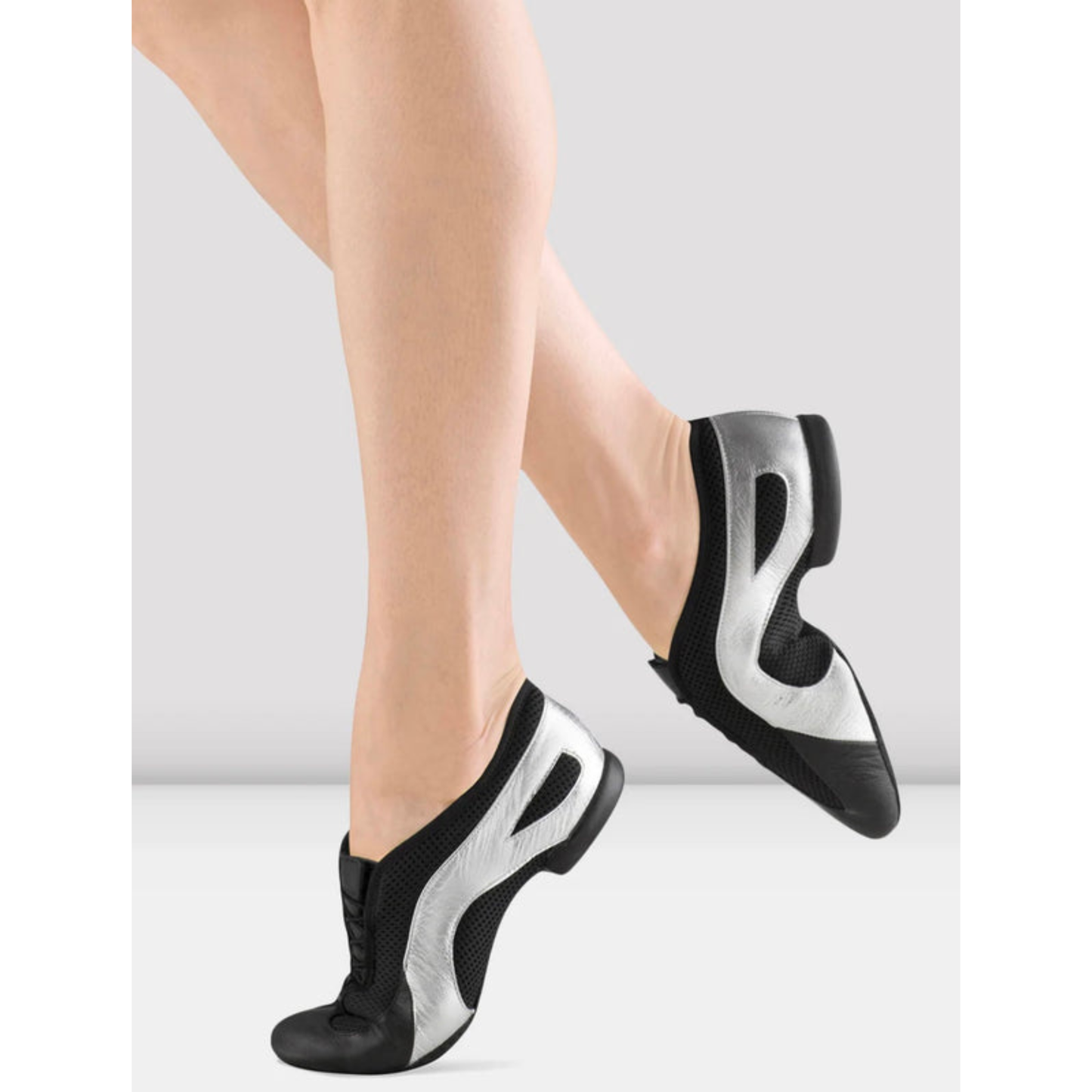 Bloch Black and Silver Slipstream Split Sole Jazz Dance Shoes