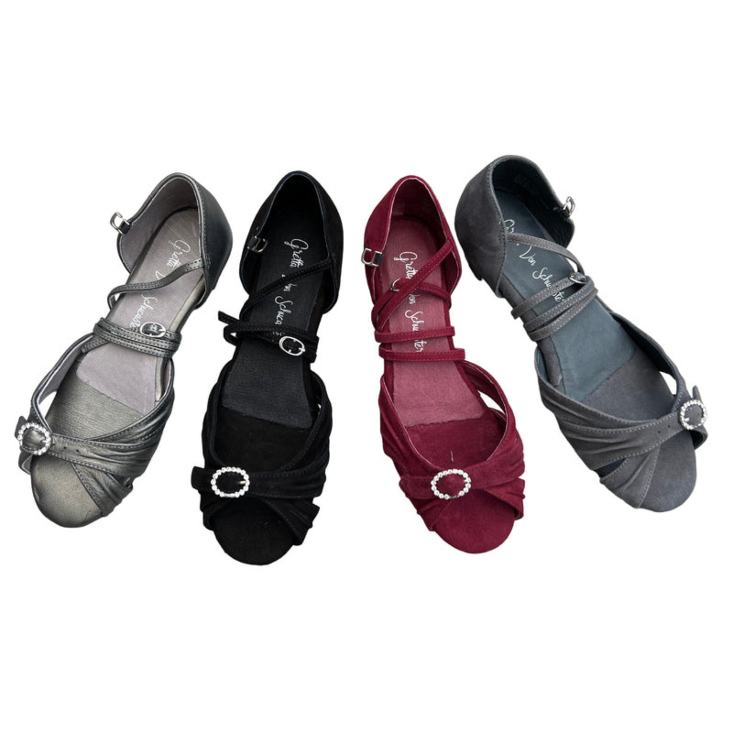 Coca Dance Sandal Gunmetal- The most adjustable sandal yet!