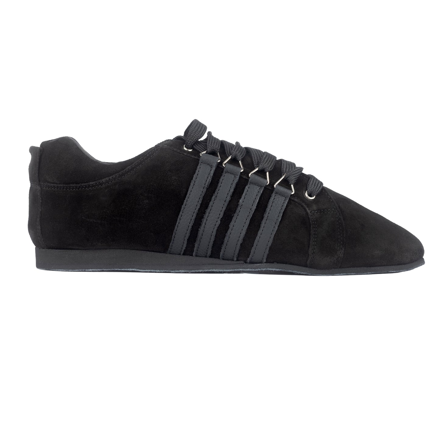 Flexee Black Suede with Stripe Unisex Dance Trainer