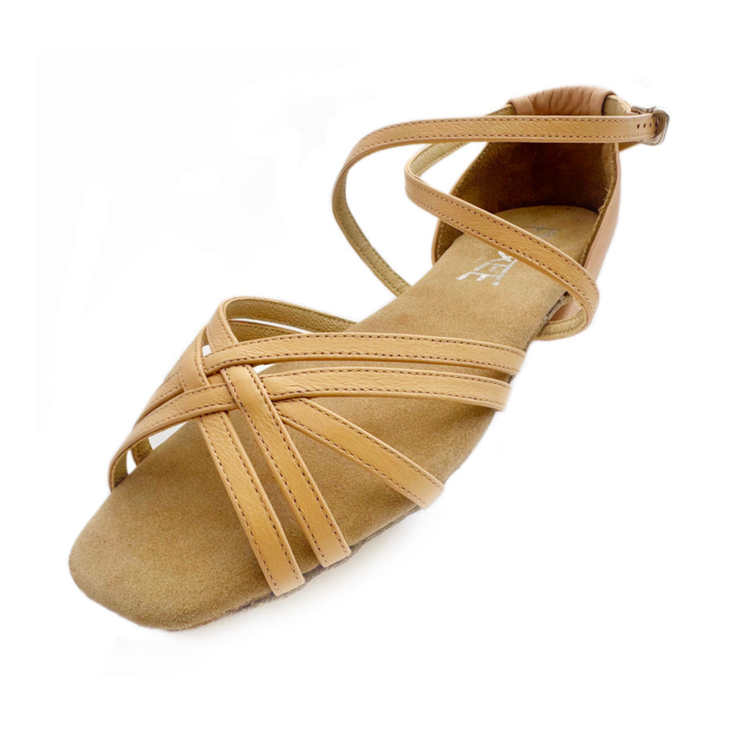 Defy Low Heel Dance Sandal Beige
