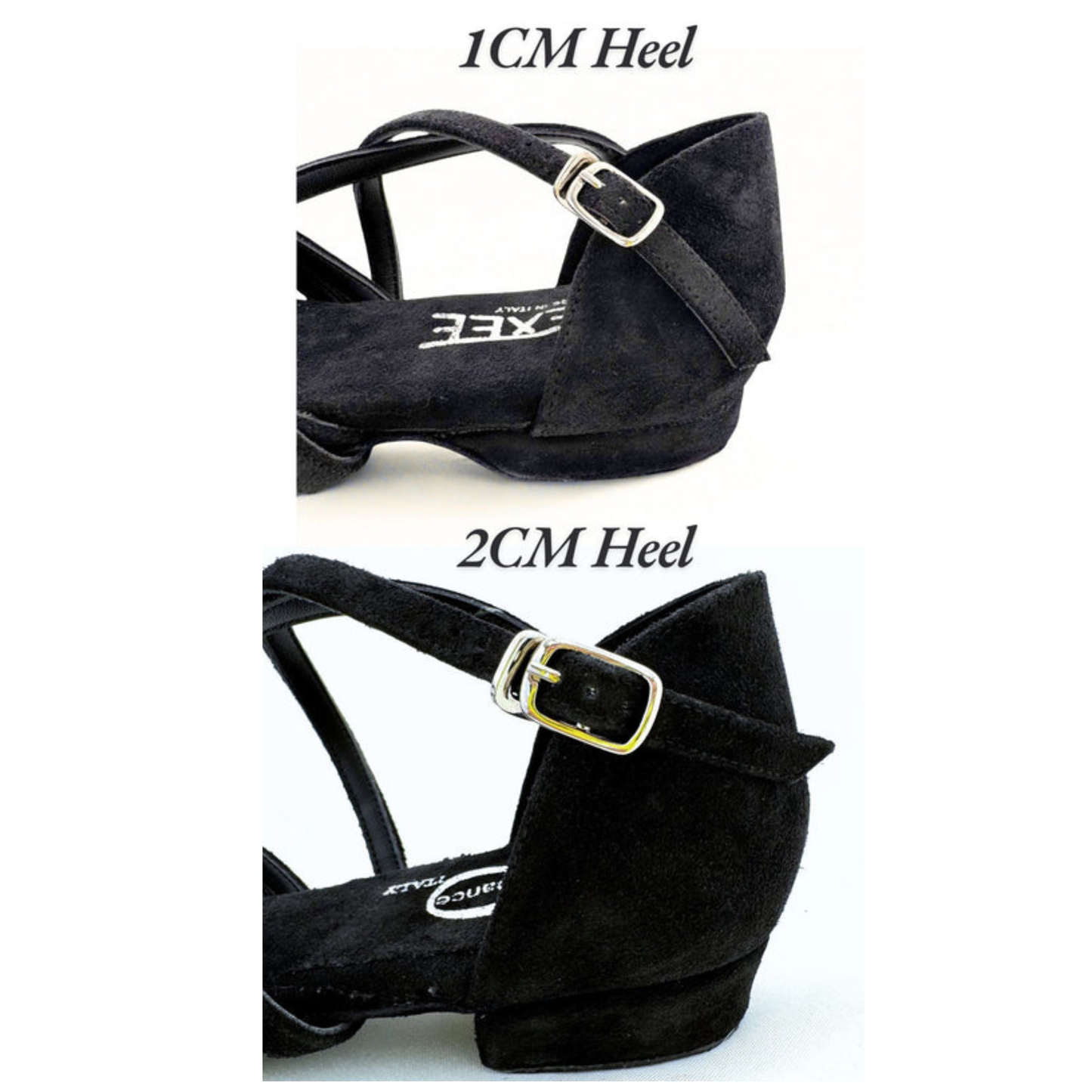 Defy Low Heel Dance Sandal Black