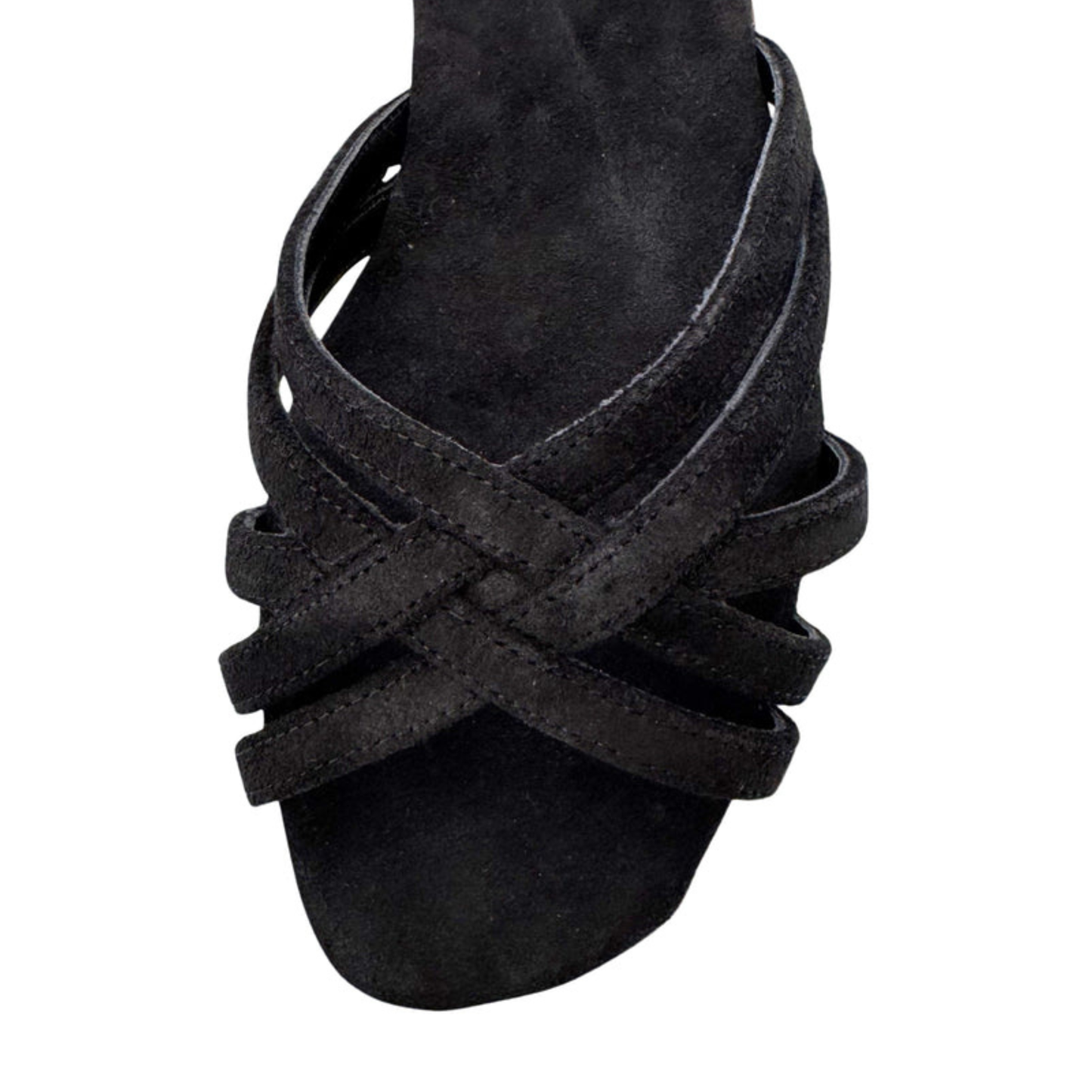 Defy Low Heel Dance Sandal Black
