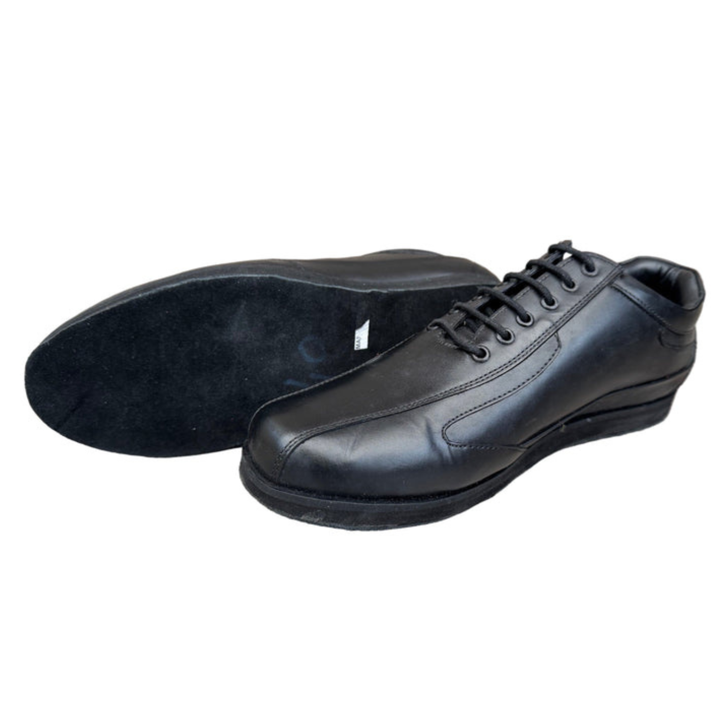 FINAL SALE Leo Dance Black Leather Dance Trainer