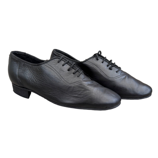 FINAL SALE Leo Dance Black Soft Leather Ballroom Shoe