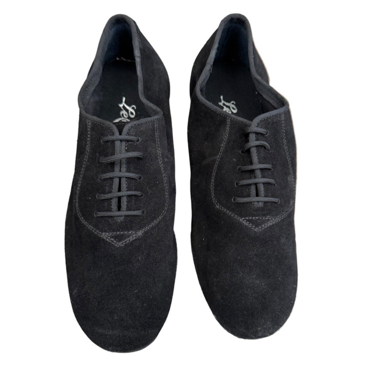 FINAL SALE Leo Dance Black Soft Suede Ballroom Shoe