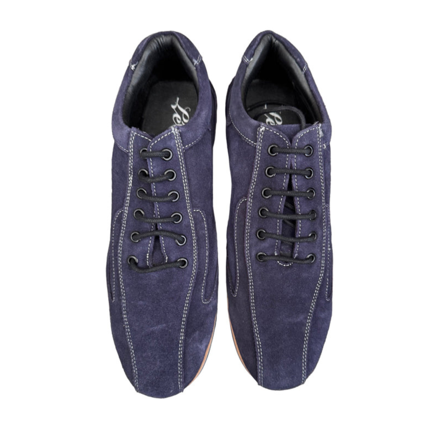 FINAL SALE Leo Dance Blue Suede Trainers