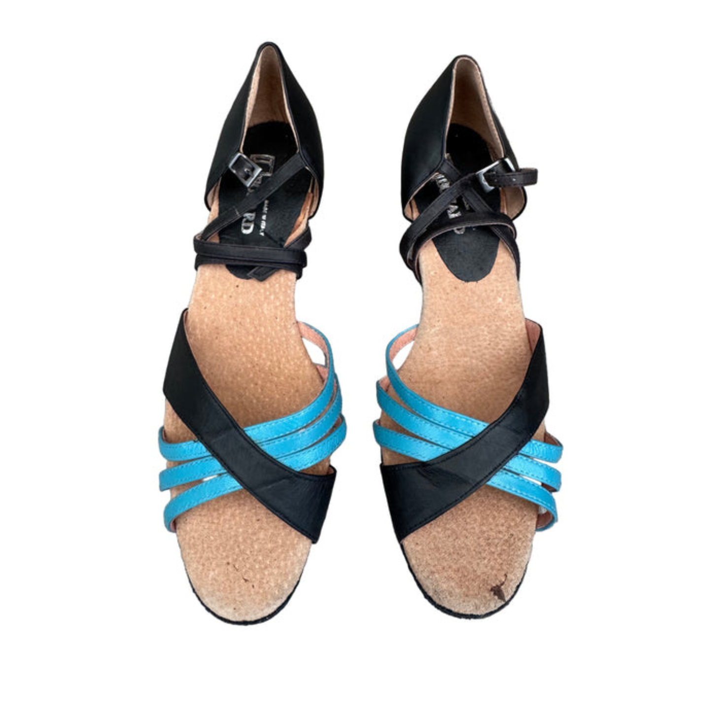 FINAL SALE (SAMPLE) Leo Dance Blue and Black Sandal
