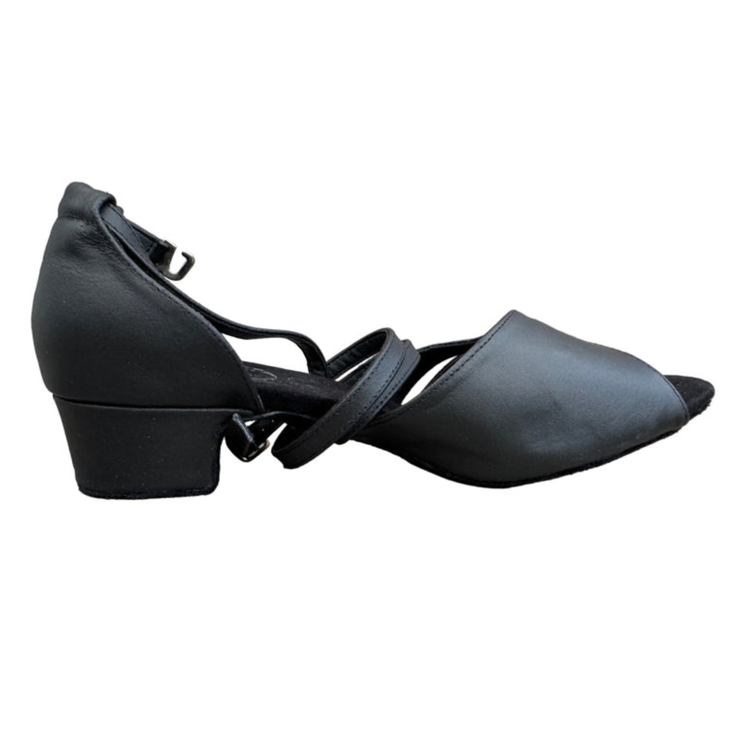 FINAL SALE (SAMPLE) Leo Dance black sparkle strap sandal